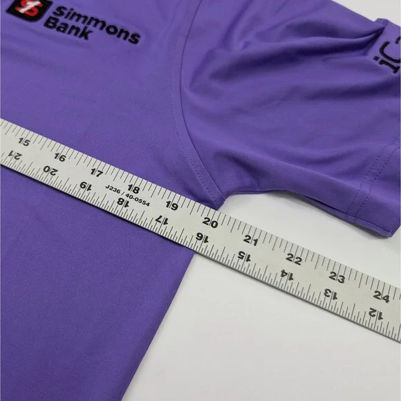 FootJoy Tour‎ Issue Polo Mens Small Purple Performance Golf Embroidered Logos